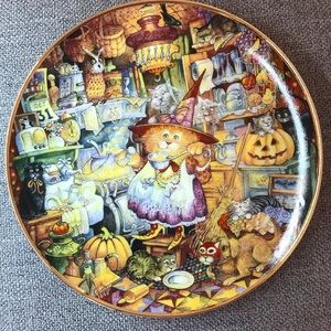 Franklyn Mint Heirloom Collector Plate by Bill Bell-Scaredy Cats